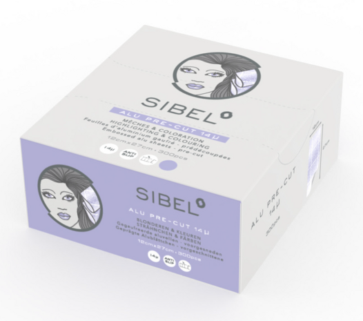 Sibel Alu Pre-Cut Folie VIOLET 300 Stuks 27x12cm