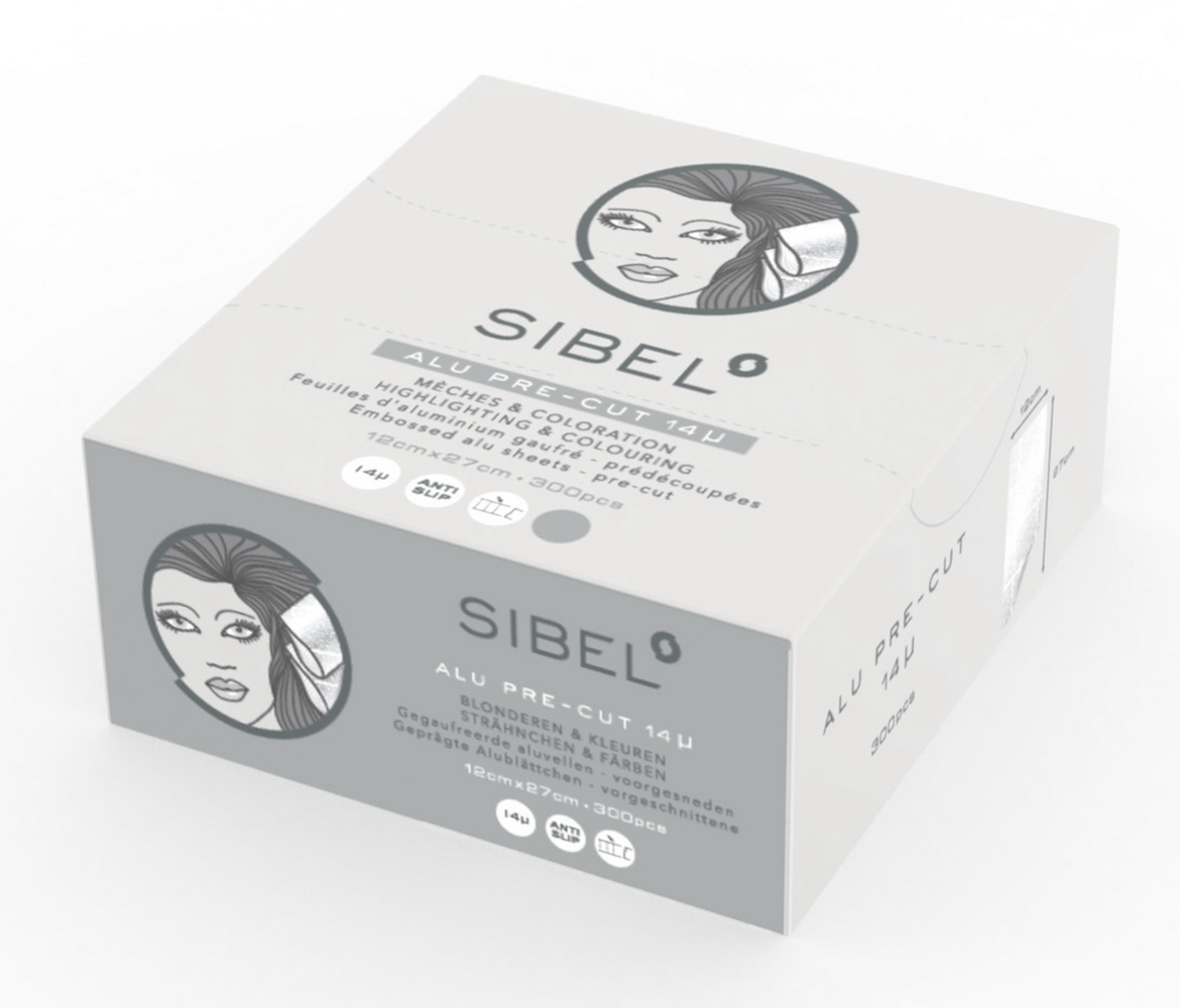 Sibel Alu Pre-Cut Folie SILVER 300 Stuks  27x12cm