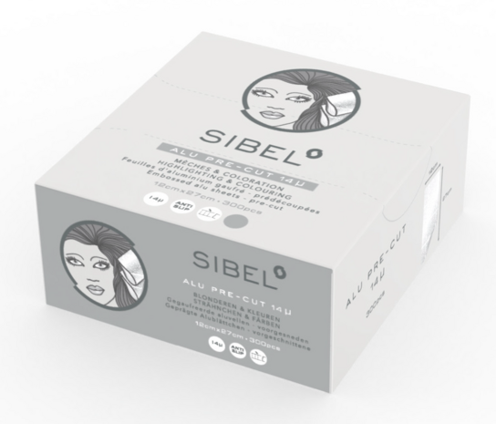 Sibel Alu Pre-Cut Folie SILVER 300 Stuks  27x12cm