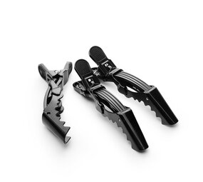 Bratt Trading Jawclips 3 Part Zwart 14cm - 4 stuks Bratt Trading Jawclips 3 Part Zwart 14cm - 4 stuks