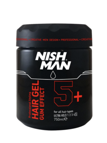 Nish Man Nish Man Hair Gel Gum Effect 5+ 750ML Nish Man Nish Man Hair Gel Gum Effect 5+ 750ML