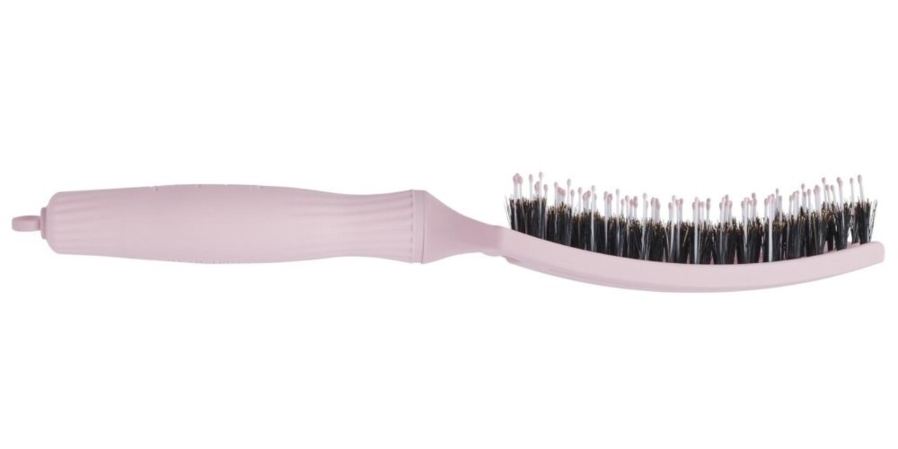 Olivia Garden Finger Brush PASTEL PINK- Medium