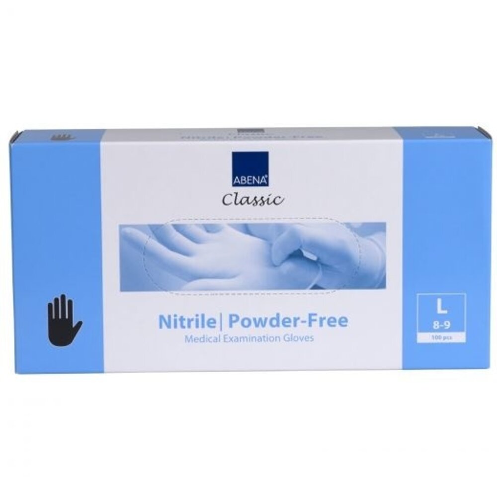 Abena Handschoenen Nitrile Zwart Maat L Poedervrij 10 Pack Abena Handschoenen Nitrile Zwart Maat L Poedervrij 10 Pack