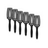 Olivia Garden Finger Brush Black Combo Medium - 6 Stuks
