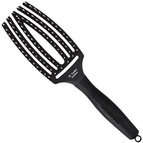 Olivia Garden Finger Brush Black Medium - 12 Stuks