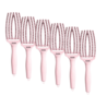 Olivia Garden Finger Brush Pastel Pink Medium - 6 Stuks Olivia Garden Finger Brush Pastel Pink Medium - 6 Stuks