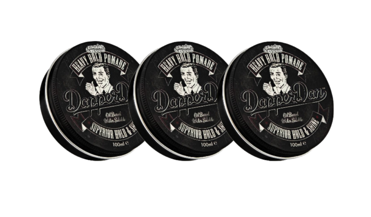 Dapper Dan Heavy Hold Pomade 100ml - 3 Stuks