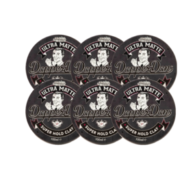 Dapper Dan Ultra Matte Super Hold Clay 100ml - 6 Stuks Dapper Dan Ultra Matte Super Hold Clay 100ml - 6 Stuks
