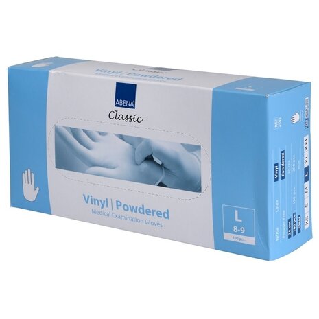 Abena Handschoenen Vinyl Maat L Poedervrij - 10 Pack Abena Handschoenen Vinyl Maat L Poedervrij - 10 Pack