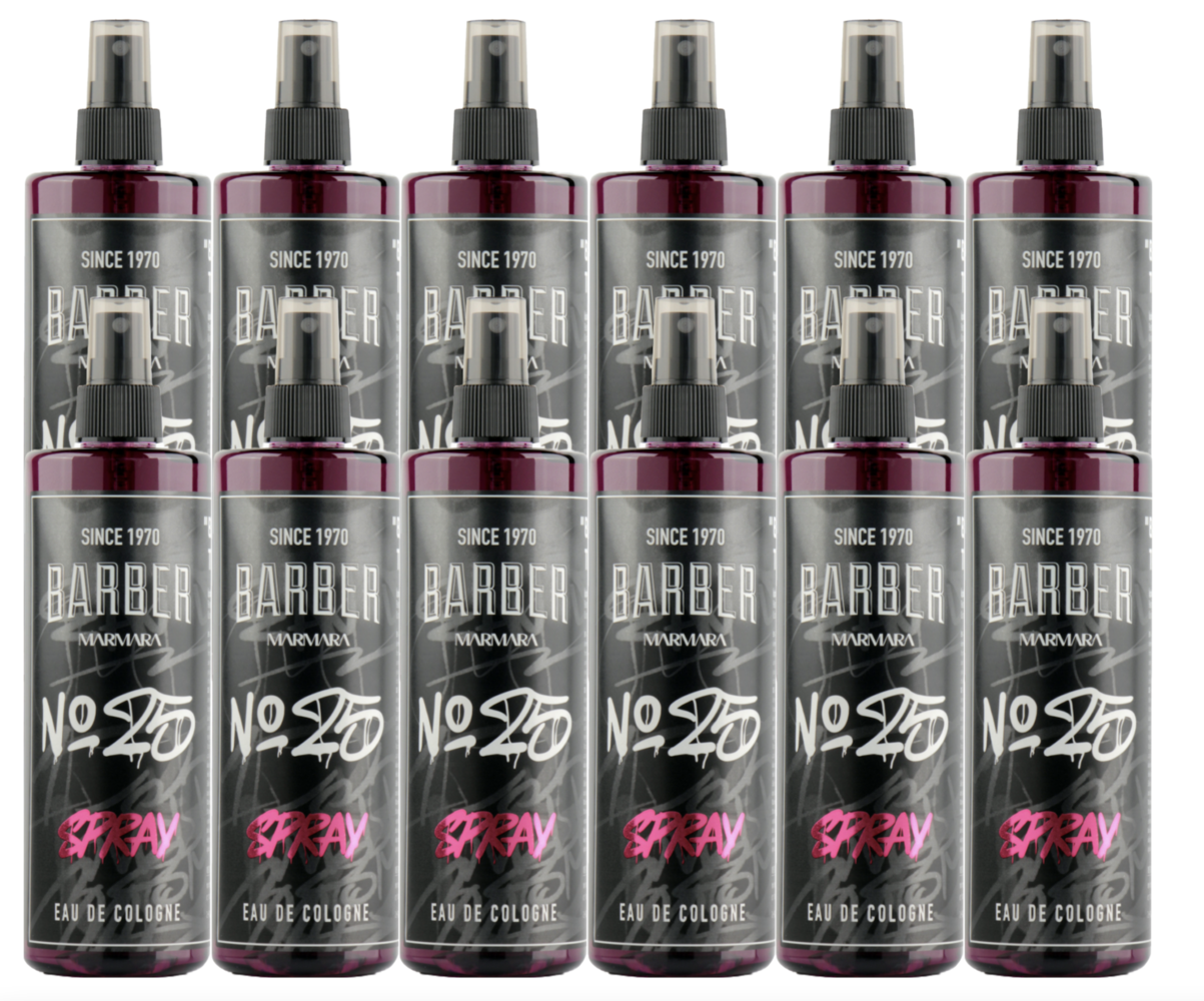 Marmara Barber GRAFFITI Series Spray Cologne 400ml no 25  - 12 STUKS