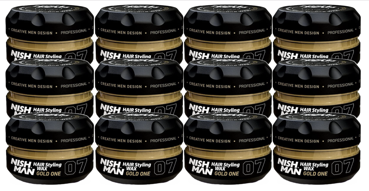 Nish Man Wax Gold One 07 - 150ML - 12 STUKS Nish Man Wax Gold One 07 - 150ML - 12 STUKS