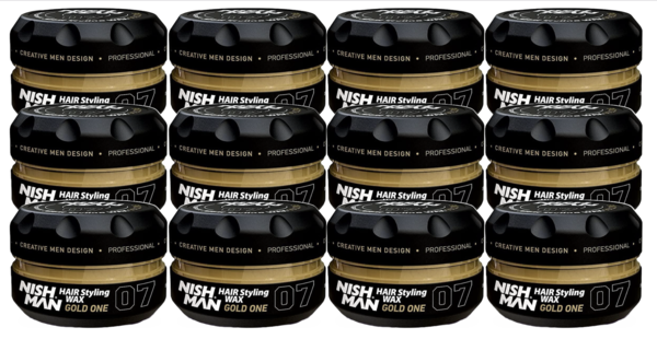 Nish Man Wax Gold One 07 - 150ML - 12 STUKS Nish Man Wax Gold One 07 - 150ML - 12 STUKS