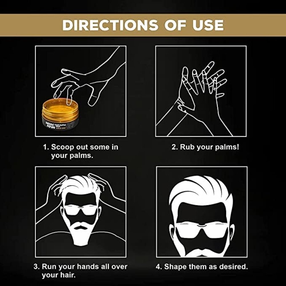 Nish Man Wax Gold One 07 - 150ML - 12 STUKS Nish Man Wax Gold One 07 - 150ML - 12 STUKS