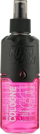 Nish Man After Shave Cologne nr 5 Volcano 400ml  - 12 STUKS Nish Man After Shave Cologne nr 5 Volcano 400ml  - 12 STUKS