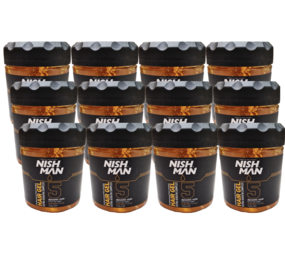 Nish Man Hair Gel Extra Keratin Complex 750ML - 12 STUKS Nish Man Hair Gel Extra Keratin Complex 750ML - 12 STUKS