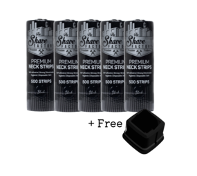 The Shave Factory Nekpapier ZWART 5 Staven + Gratis Dispenser The Shave Factory Nekpapier ZWART 5 Staven + Gratis Dispenser