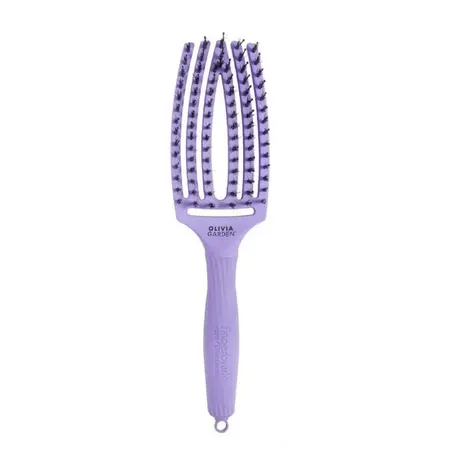 Olivia Garden Finger Brush LAVENDER - Medium   - 12 Stuks