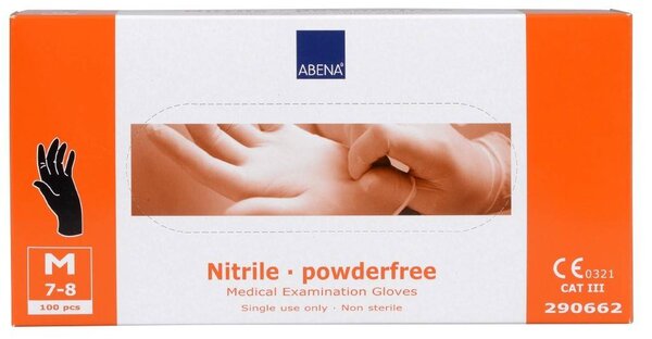 Abena Handschoenen Nitrile Black, Maat XL Abena Handschoenen Nitrile Black, Maat XL