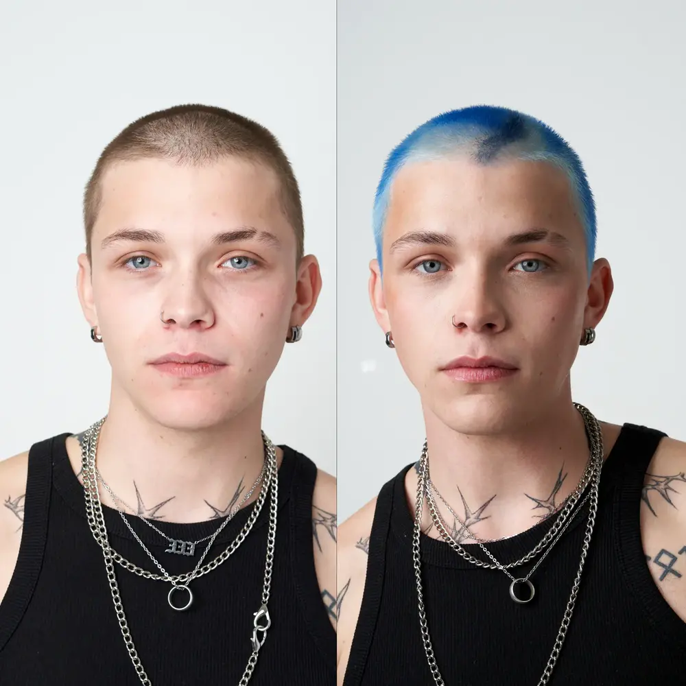 Slick Gorilla Semi Permanent Hair Colour 100ml - BLUE Slick Gorilla Semi Permanent Hair Colour 100ml - BLUE