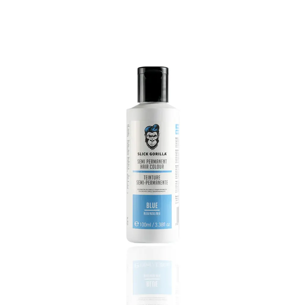 Slick Gorilla Semi Permanent Hair Colour 100ml - BLUE Slick Gorilla Semi Permanent Hair Colour 100ml - BLUE