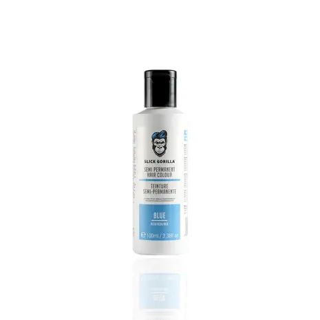 Slick Gorilla Semi Permanent Hair Colour 100ml - BLUE Slick Gorilla Semi Permanent Hair Colour 100ml - BLUE