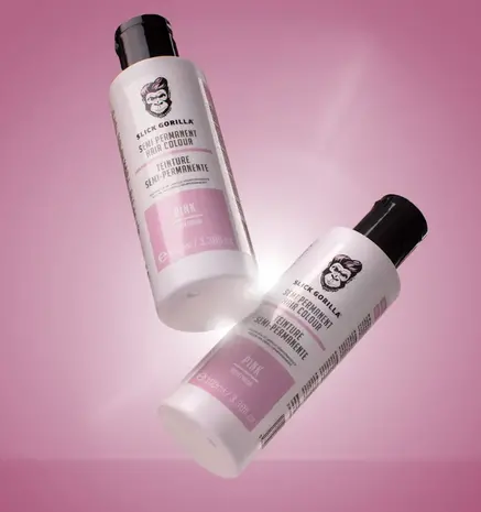 Slick Gorilla Semi Permanent Hair Colour 100ml - PINK Slick Gorilla Semi Permanent Hair Colour 100ml - PINK