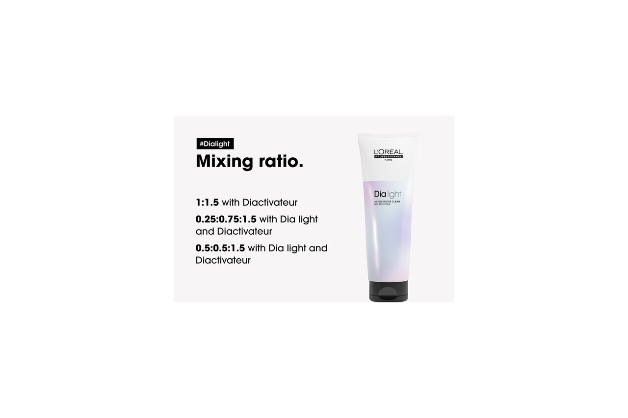 L'Oréal Professionnel Dia Light Acidic Gloss Clear 250 ML L'Oréal Professionnel Dia Light Acidic Gloss Clear 250 ML