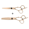 Kyone Promo! 710- Rose Gold knipschaar + gratis 710T-6,0" Gold coupeschaar Kyone Promo! 710- Rose Gold knipschaar + gratis 710T-6,0" Gold coupeschaar