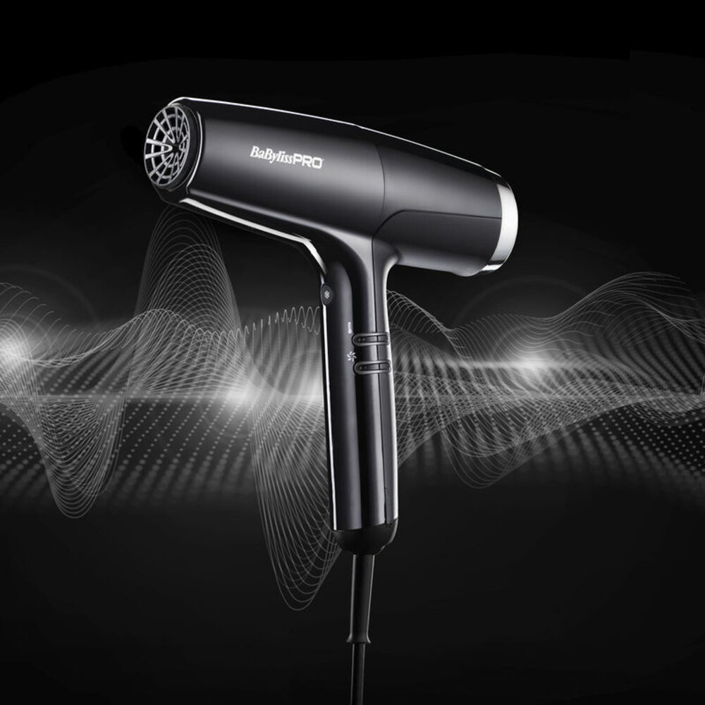 Babyliss Pro FALCO Geavanceerde professionele digitale föhn Zwart/Zilver Babyliss Pro FALCO Geavanceerde professionele digitale föhn Zwart/Zilver