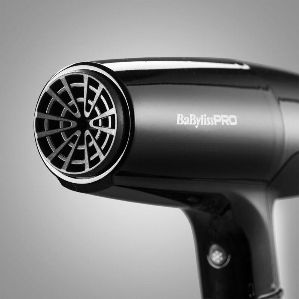 Babyliss Pro FALCO Geavanceerde professionele digitale föhn Zwart/Zilver Babyliss Pro FALCO Geavanceerde professionele digitale föhn Zwart/Zilver