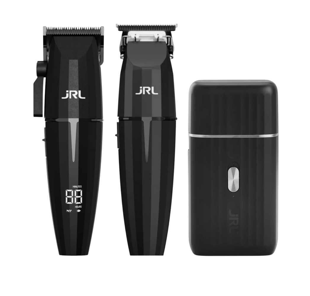 JRL  Black Onyx Clipper / Trimmer / Shaver Trio Set