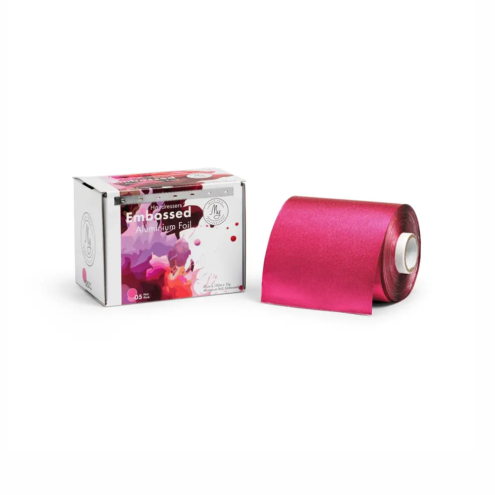 My Professional My Foil - Embossed Aluminium Foil - Hot Pink 100m