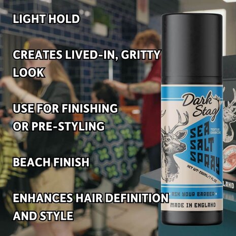 Dark Stag Sea Salt Spray 200ml - Per 4 Stuks