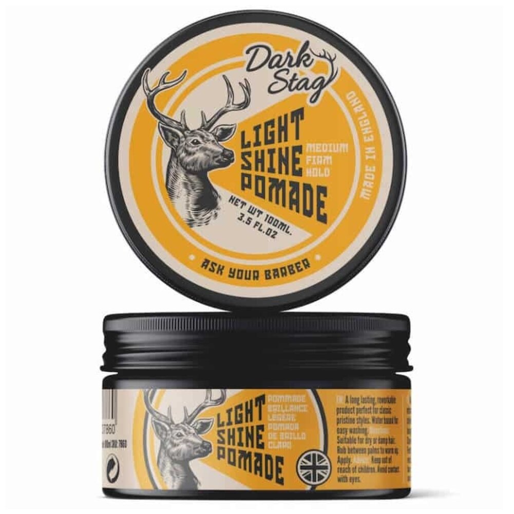 Dark Stag Light Shine Pomade 100ml - 4 Stuks