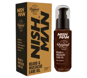 Nish Man Beard and Moustache Care Oil 75ml Nish Man Beard and Moustache Care Oil 75ml