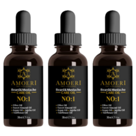 Amoeri BIO Beard Oil 30ml - 3 STUKS Amoeri BIO Beard Oil 30ml - 3 STUKS