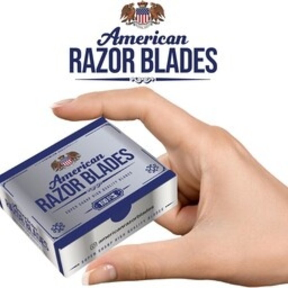 American Razor Blades Single Blades, 1 Pakje a 100 Stuks American Razor Blades Single Blades, 1 Pakje a 100 Stuks