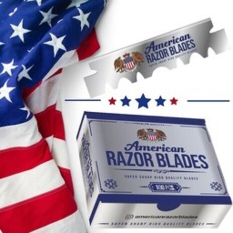 American Razor Blades Single Blades, 1 Pakje a 100 Stuks American Razor Blades Single Blades, 1 Pakje a 100 Stuks