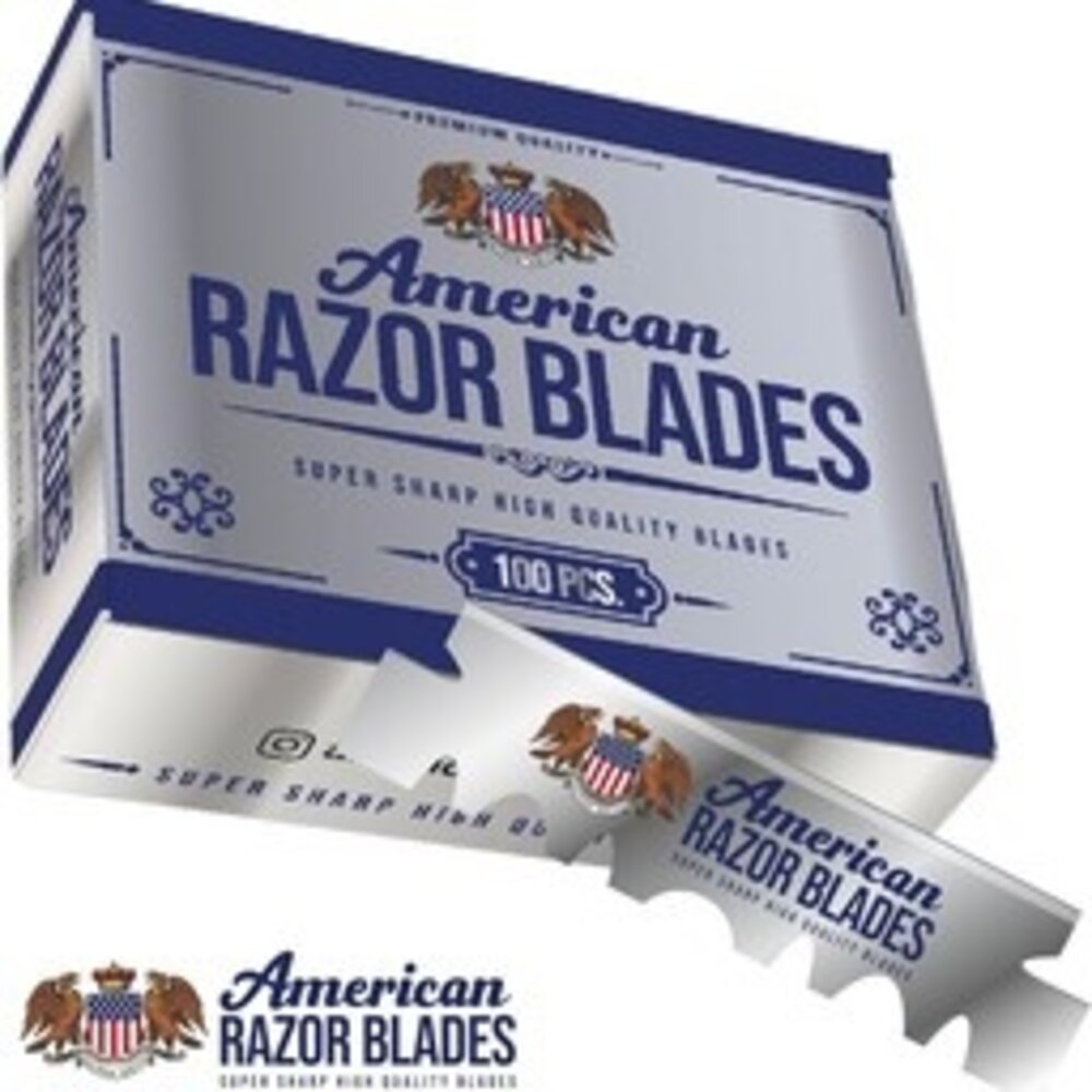 American Razor Blades Single Blades, 1 Pakje a 100 Stuks American Razor Blades Single Blades, 1 Pakje a 100 Stuks