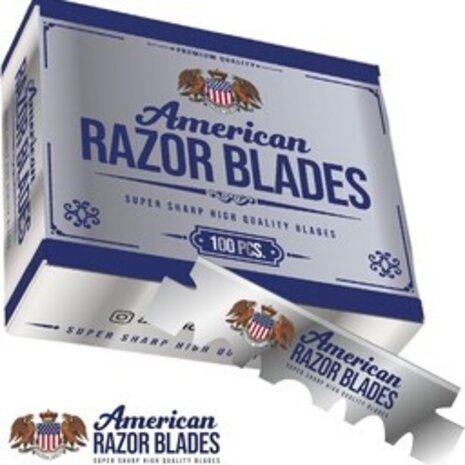American Razor Blades Single Blades 10 PAKJES a 100 stuks American Razor Blades Single Blades 10 PAKJES a 100 stuks