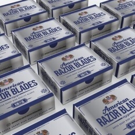 American Razor Blades Single Blades 50 Pakjes a 100 STUKS American Razor Blades Single Blades 50 Pakjes a 100 STUKS