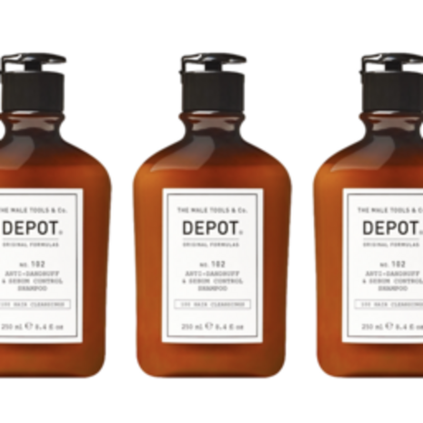 DEPOT No. 102 Anti-Dandruff & Sebum Control Shampoo 250ml - 3 STUKS DEPOT No. 102 Anti-Dandruff & Sebum Control Shampoo 250ml - 3 STUKS