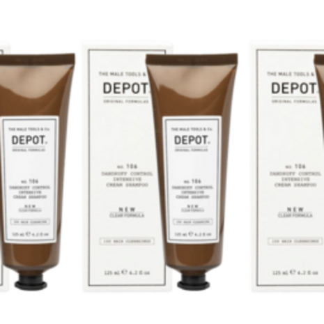 DEPOT N0.106 Dandruff Control Intensive Cream Shampoo 125ml - 3 STUKS DEPOT N0.106 Dandruff Control Intensive Cream Shampoo 125ml - 3 STUKS