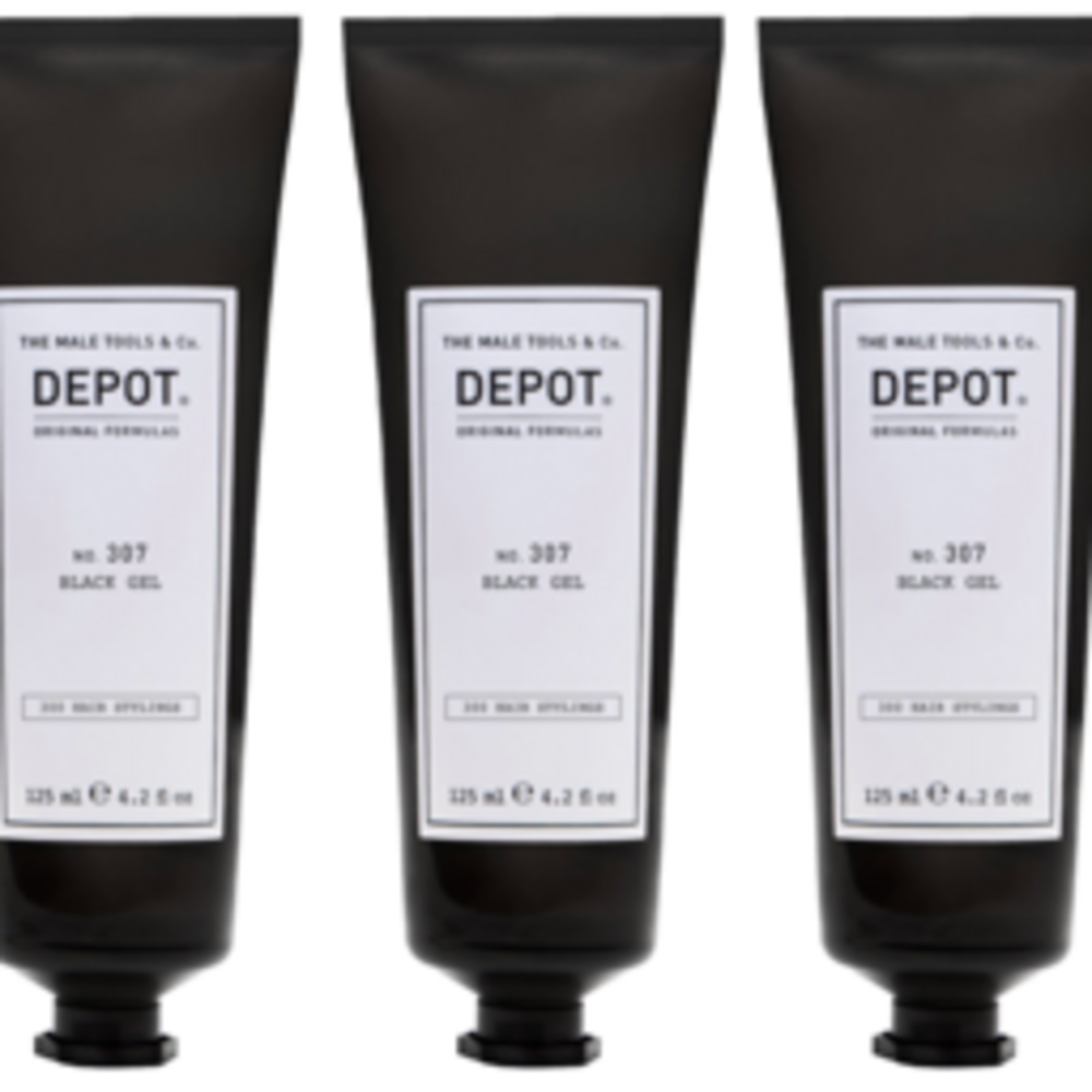 DEPOT NO.307 Black Gel 125ml - 3 STUKS DEPOT NO.307 Black Gel 125ml - 3 STUKS