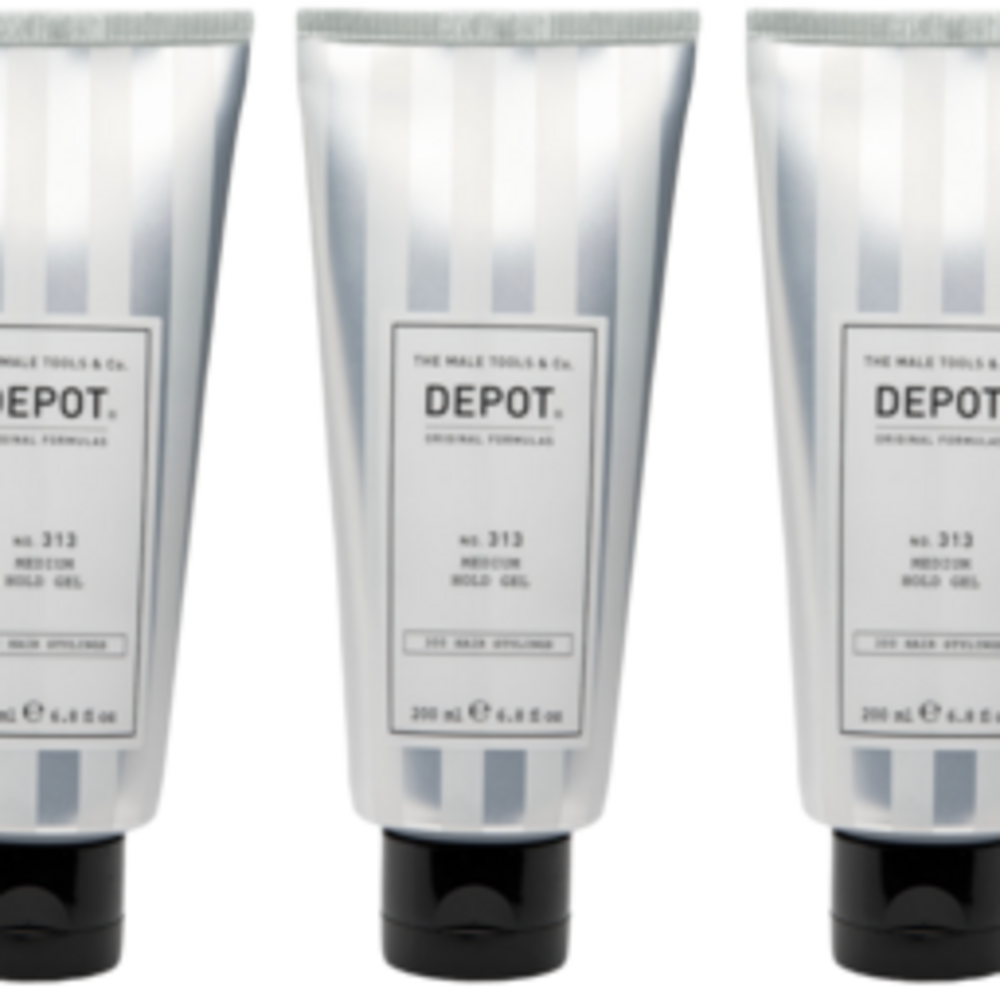 DEPOT NO.313 Medium Hold Gel 200ml - 3 STUKS DEPOT NO.313 Medium Hold Gel 200ml - 3 STUKS