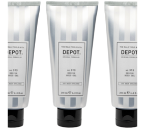 DEPOT NO.313 Medium Hold Gel 200ml - 3 STUKS DEPOT NO.313 Medium Hold Gel 200ml - 3 STUKS