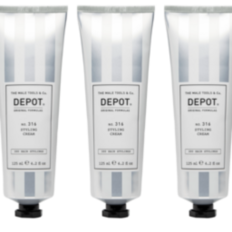 DEPOT NO.316 Styling Cream 125ml - 3 STUKS DEPOT NO.316 Styling Cream 125ml - 3 STUKS