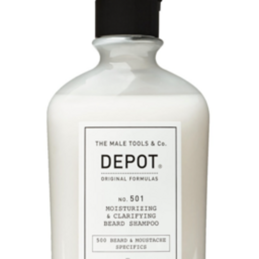 DEPOT No. 501 - Moisturizing & Clarifying Beard Shampoo 250ml - 3 STUKS DEPOT No. 501 - Moisturizing & Clarifying Beard Shampoo 250ml - 3 STUKS