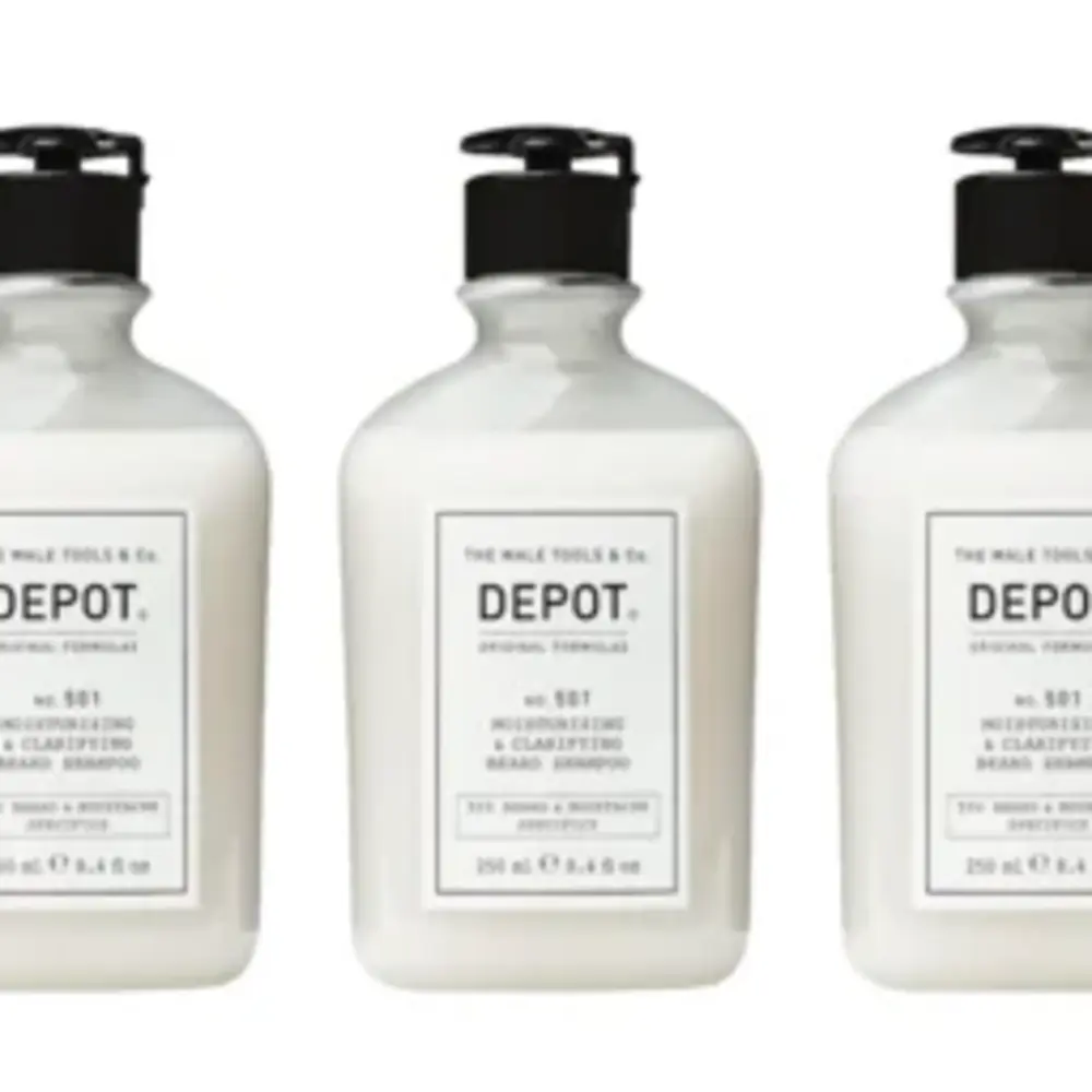DEPOT No. 501 - Moisturizing & Clarifying Beard Shampoo 250ml - 3 STUKS DEPOT No. 501 - Moisturizing & Clarifying Beard Shampoo 250ml - 3 STUKS