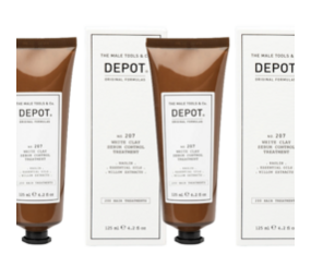 DEPOT No. 207 - White Clay Sebum Control Treatment 125ml - 3 STUKS DEPOT No. 207 - White Clay Sebum Control Treatment 125ml - 3 STUKS